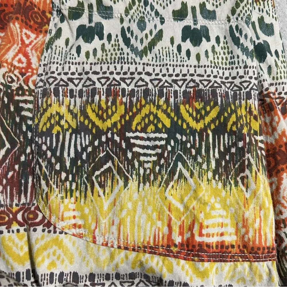 Prairie Cotton Dress Short Sleeve Jersey Cotton V-Neck - Small - Picture 7 of 7